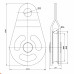 Блок-ролик одинарный промальп сталь